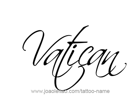 Tattoo Design City Name Vatican