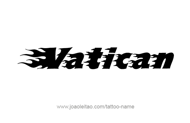 Tattoo Design City Name Vatican