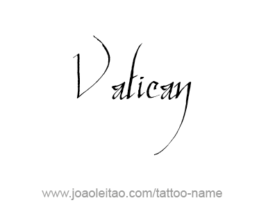 Tattoo Design City Name Vatican