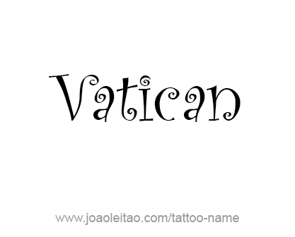 Tattoo Design City Name Vatican