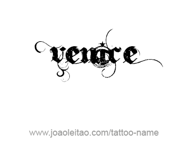 Tattoo Design City Name Venice