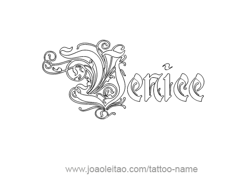 Tattoo Design City Name Venice