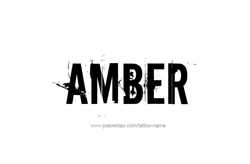 Tattoo Design Color Name Amber