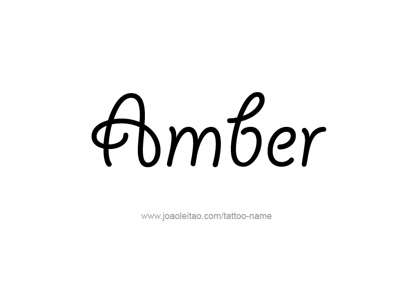 Tattoo Design Color Name Amber