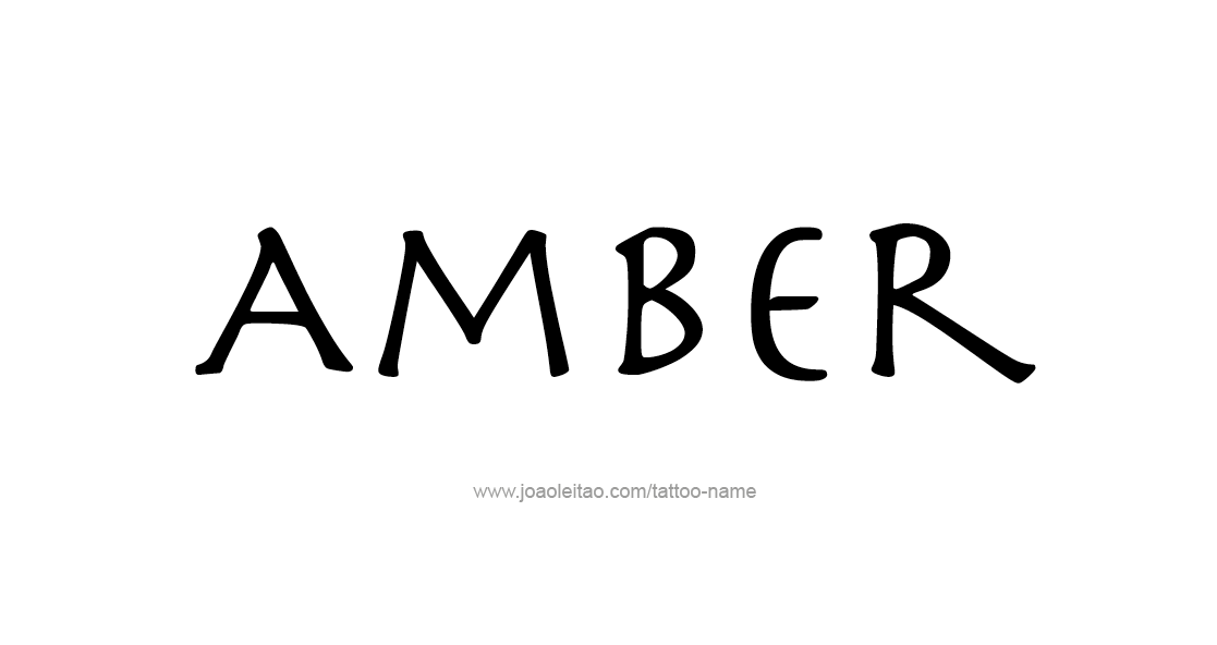 Tattoo Design Color Name Amber