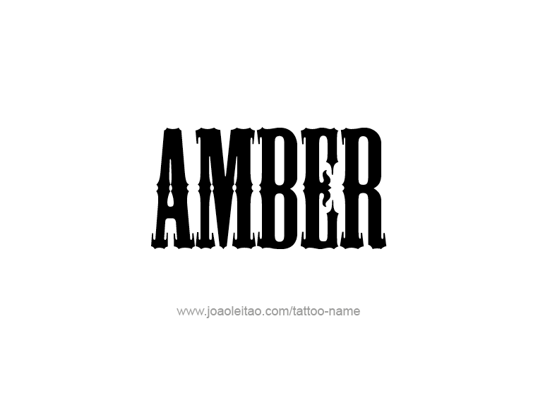 Tattoo Design Color Name Amber