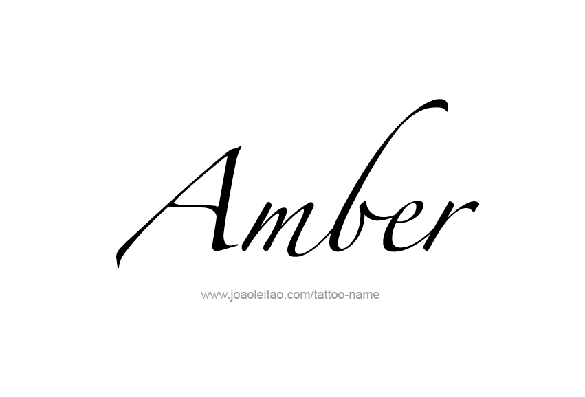 Tattoo Design Color Name Amber