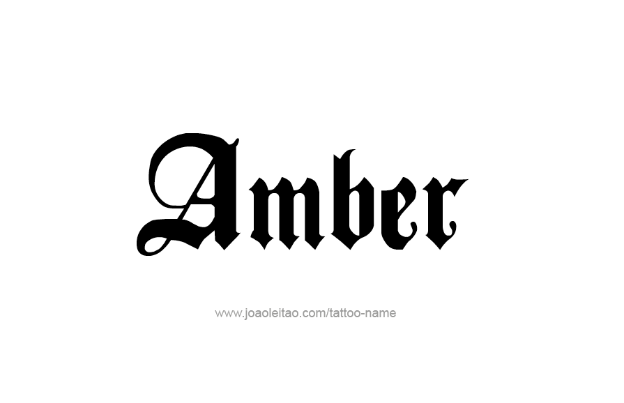 Tattoo Design Color Name Amber