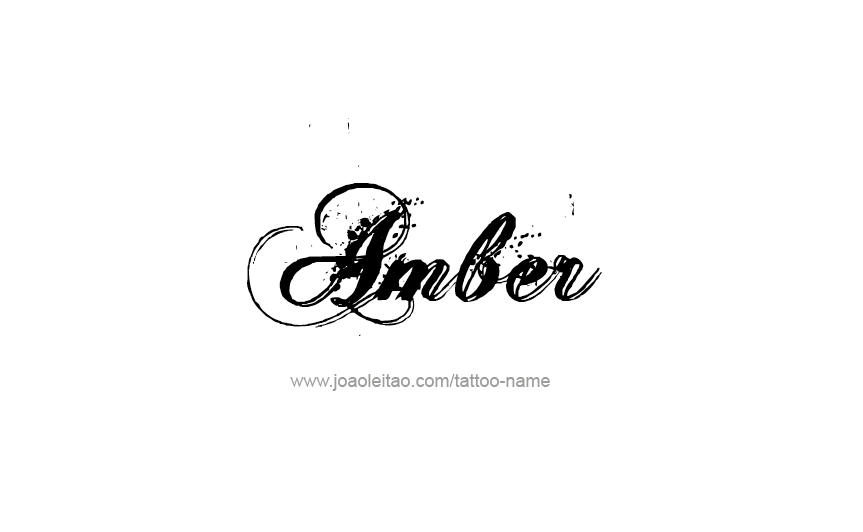 Tattoo Design Color Name Amber