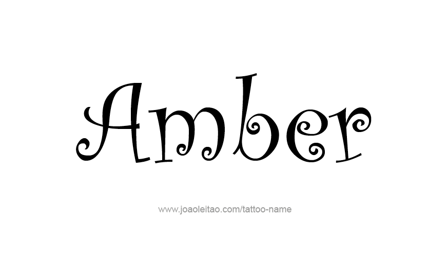 Tattoo Design Color Name Amber