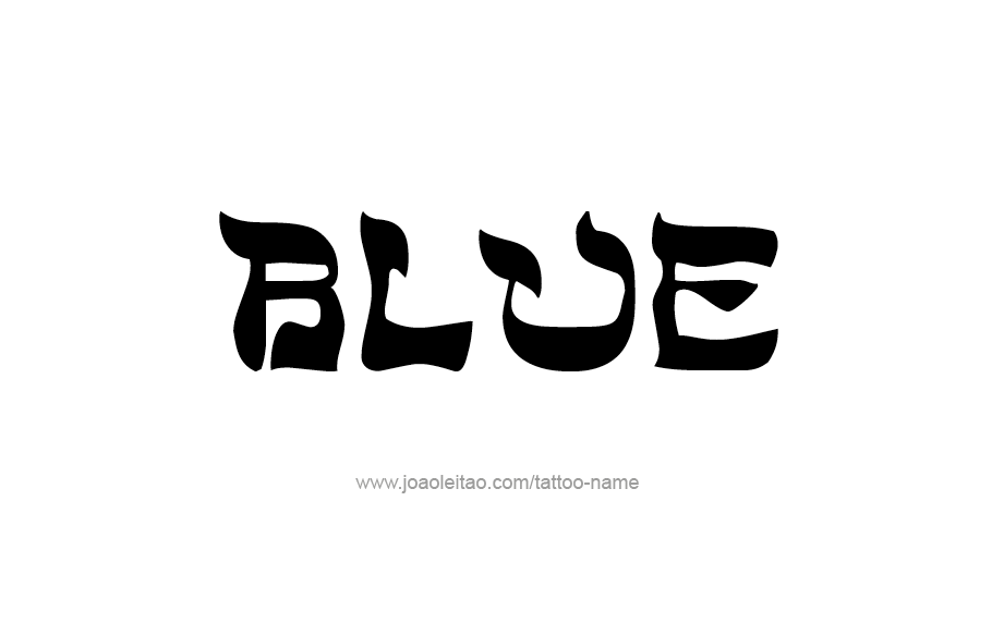 Tattoo Design Color Name Blue