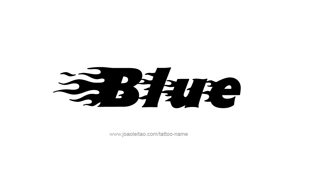 Tattoo Design Color Name Blue