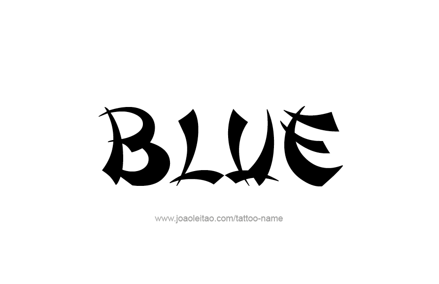 Tattoo Design Color Name Blue