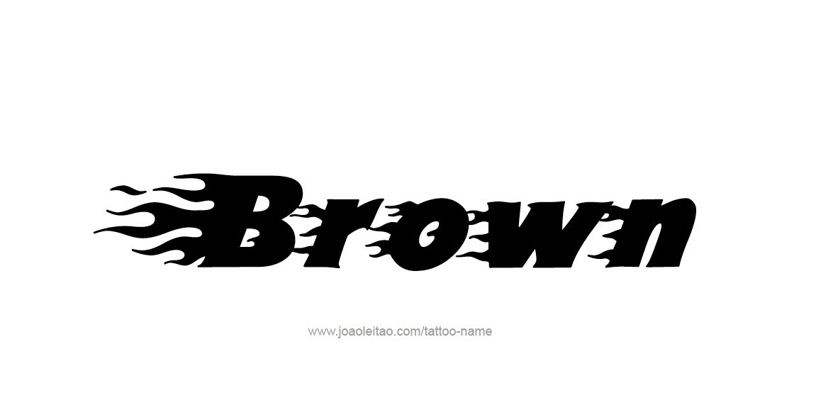 Tattoo Design Color Name Brown