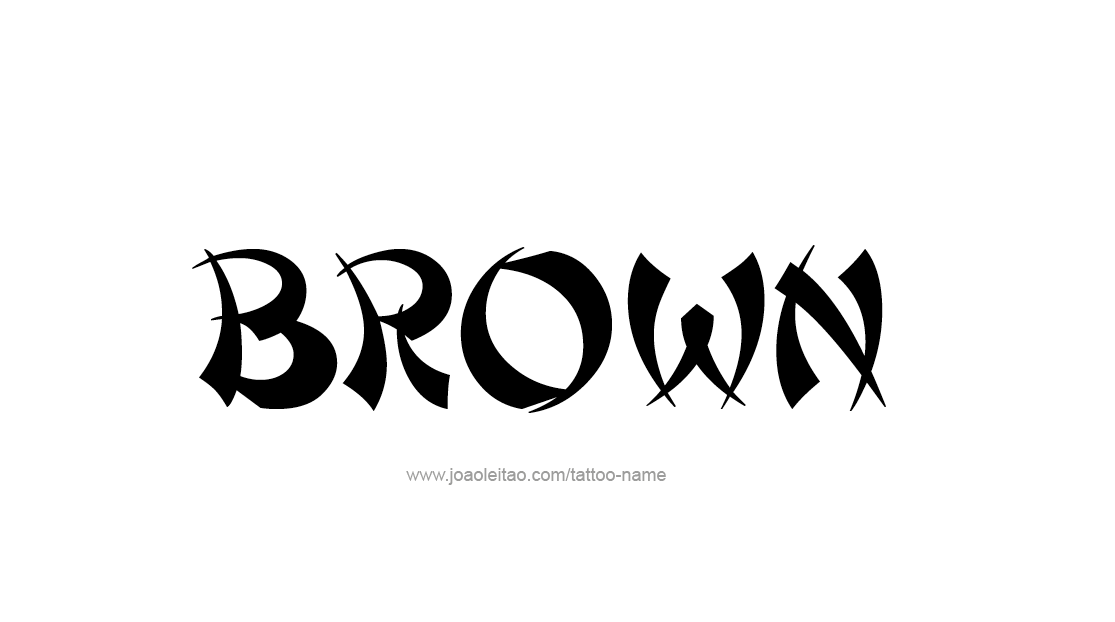 Tattoo Design Color Name Brown