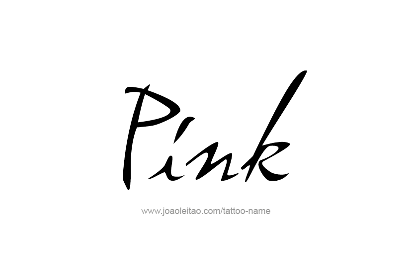 Tattoo Design Color Name Pink