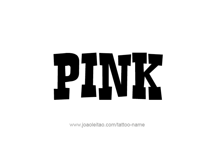 Tattoo Design Color Name Pink