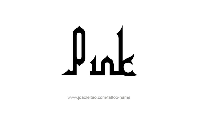 Tattoo Design Color Name Pink