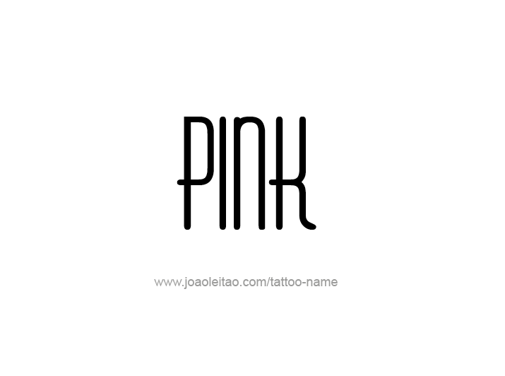 Tattoo Design Color Name Pink