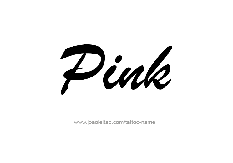 Tattoo Design Color Name Pink