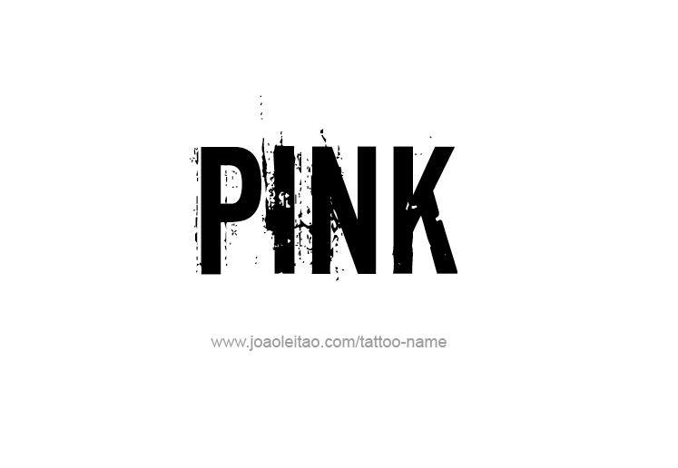 Tattoo Design Color Name Pink