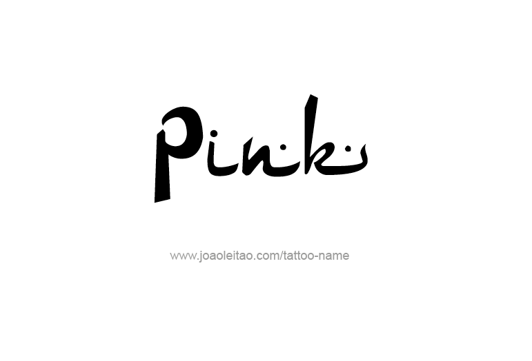 Tattoo Design Color Name Pink