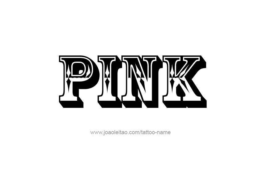 Tattoo Design Color Name Pink