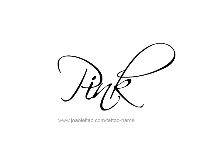 Tattoo Design Color Name Pink