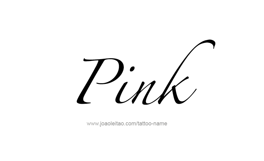 Tattoo Design Color Name Pink