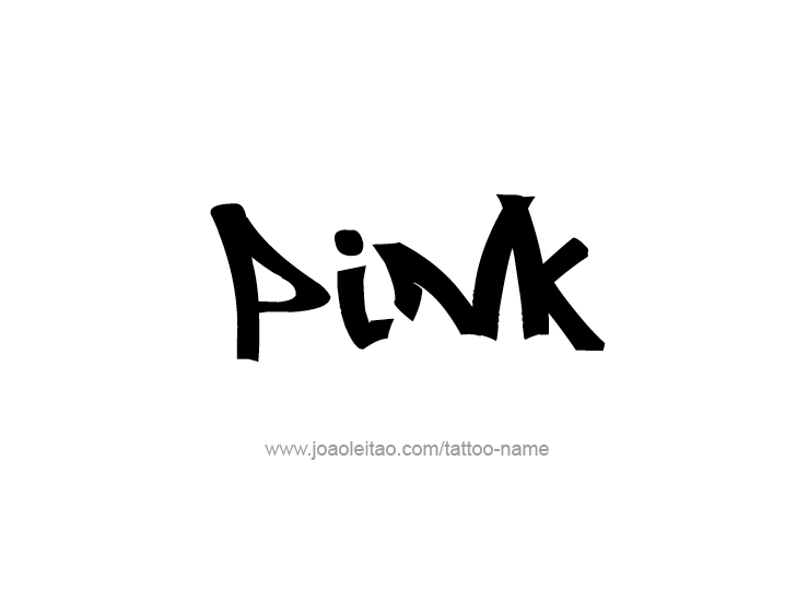 Tattoo Design Color Name Pink