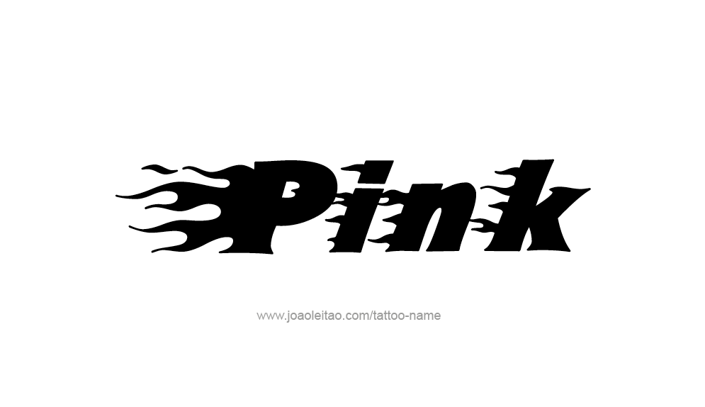 Tattoo Design Color Name Pink