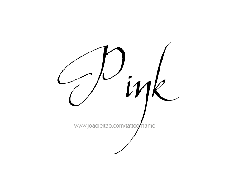 Tattoo Design Color Name Pink