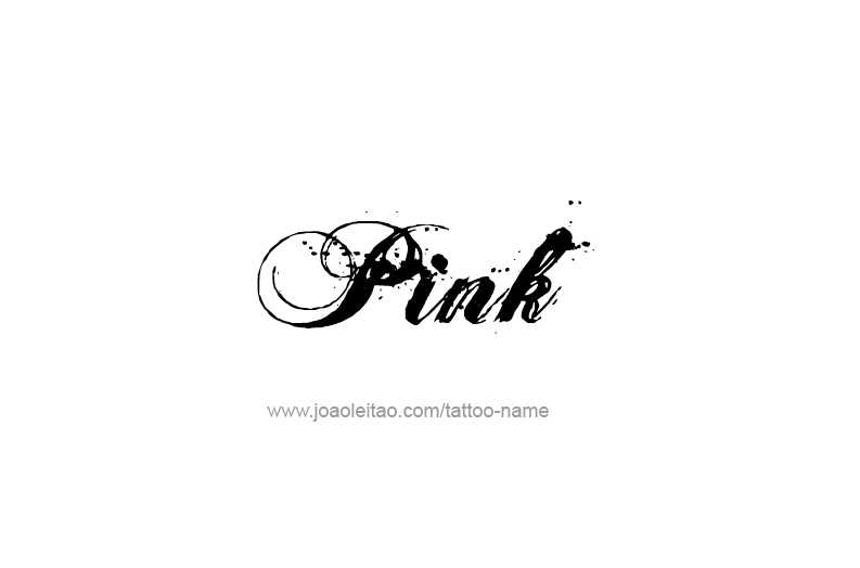 Tattoo Design Color Name Pink