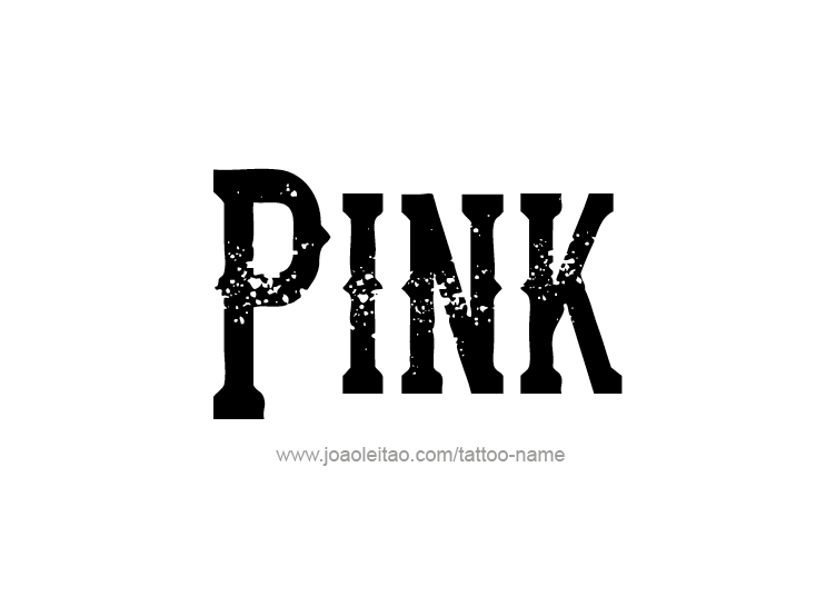 Tattoo Design Color Name Pink