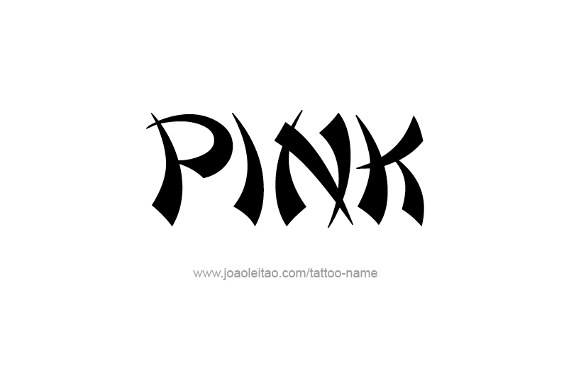 Tattoo Design Color Name Pink