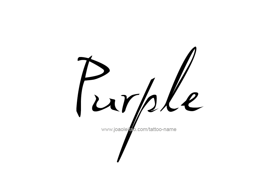 Tattoo Design Color Name Purple