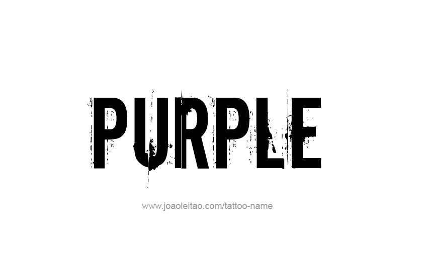 Tattoo Design Color Name Purple