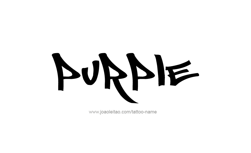 Tattoo Design Color Name Purple