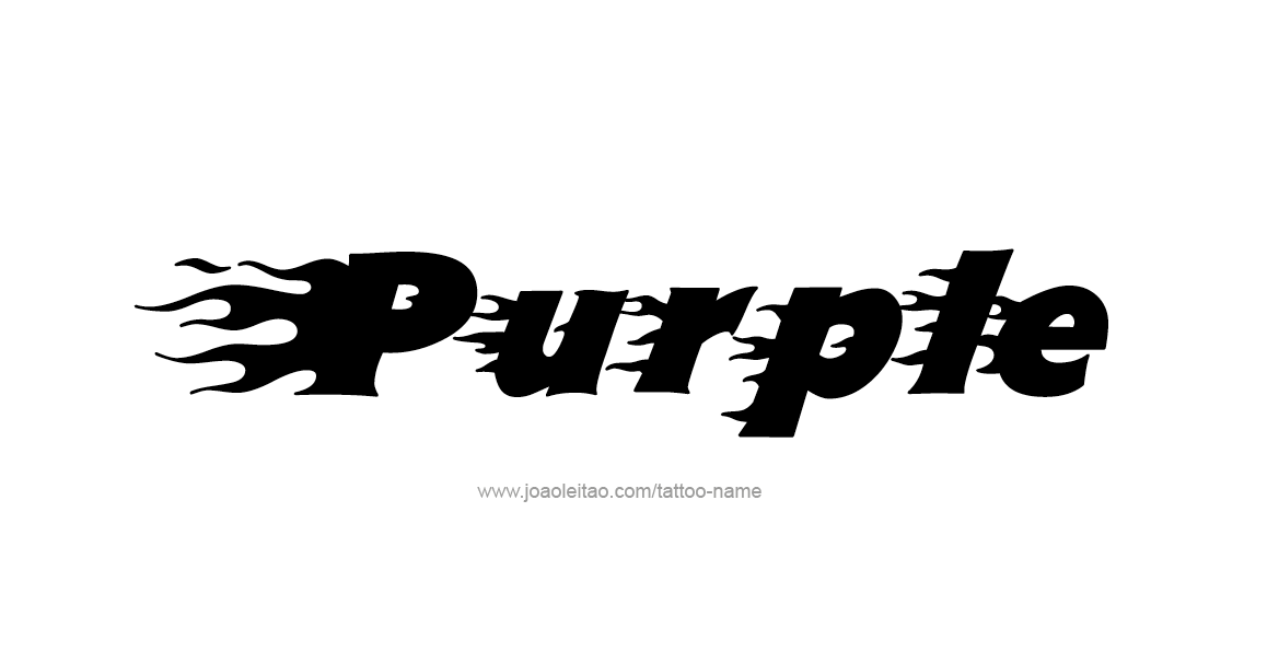 Tattoo Design Color Name Purple