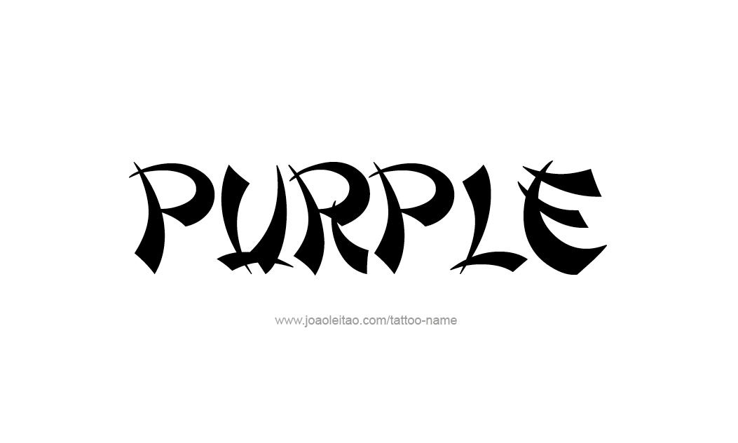 Tattoo Design Color Name Purple