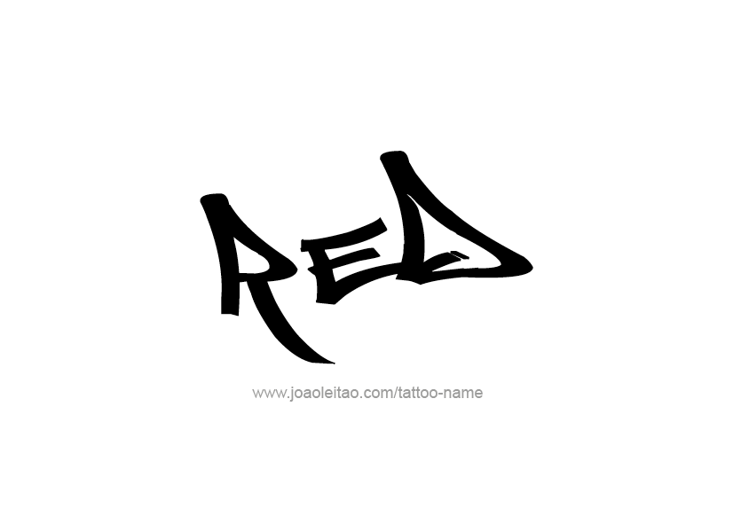 Tattoo Design Color Name Red