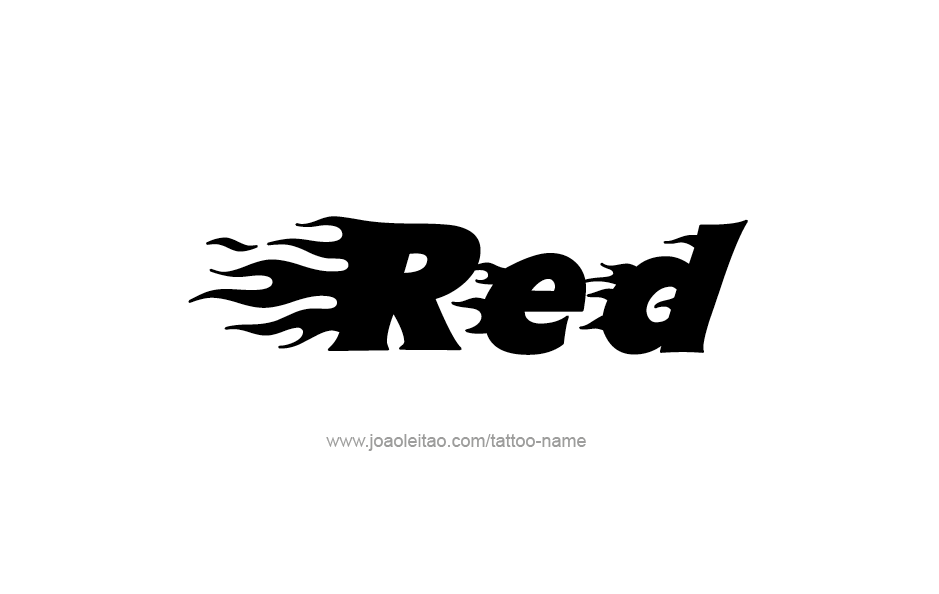 Tattoo Design Color Name Red