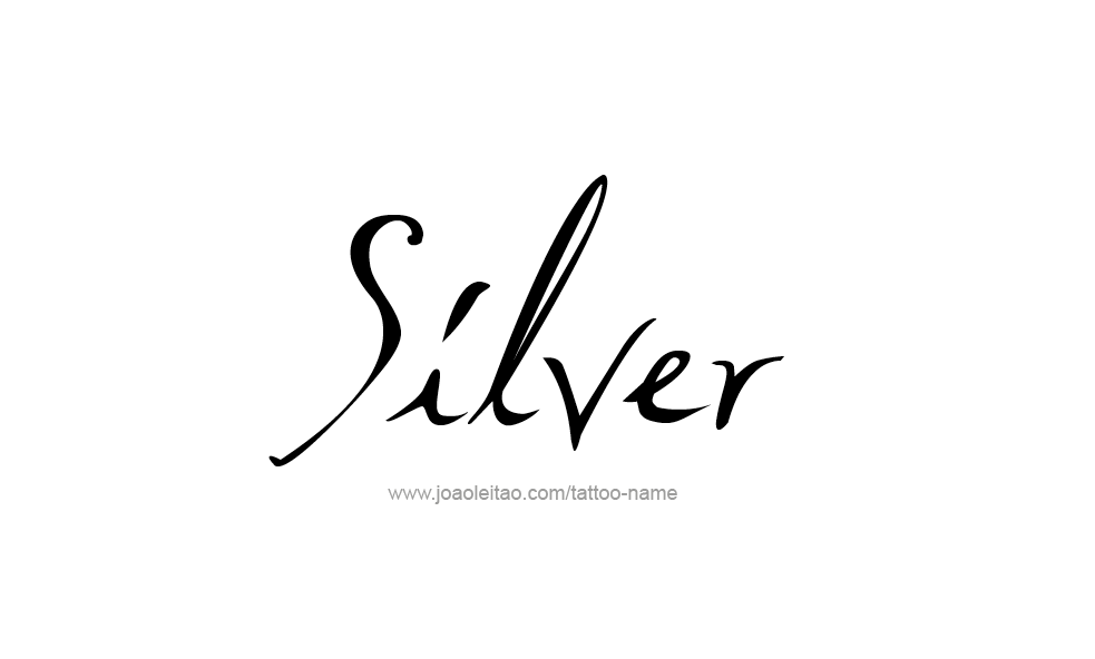 Tattoo Design Color Name Silver