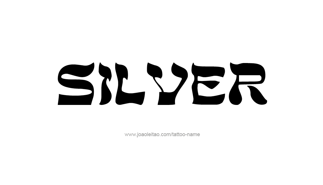 Tattoo Design Color Name Silver