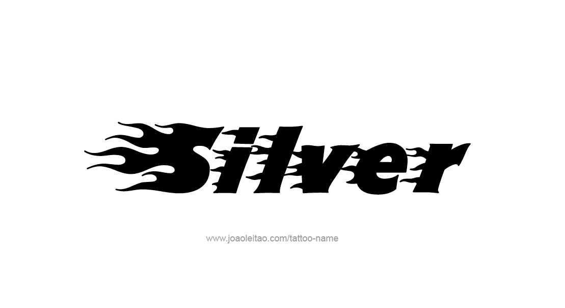 Tattoo Design Color Name Silver