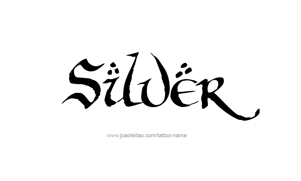 Tattoo Design Color Name Silver