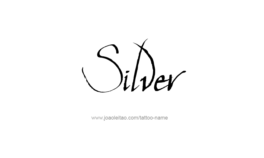 Tattoo Design Color Name Silver