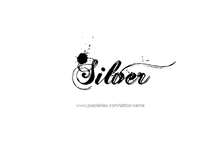 Tattoo Design Color Name Silver