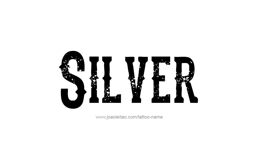 Tattoo Design Color Name Silver