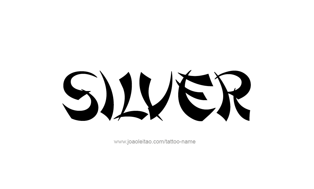 Tattoo Design Color Name Silver